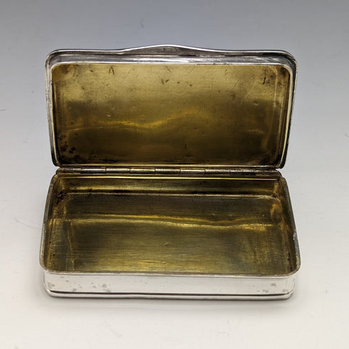 Early 19th Century French Antique 950 Silver Snuff Box 69g